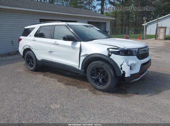 1FMSK8JH1NGC08632 2022 FORD FORD EXPLORER Белый Передняя правая четверть