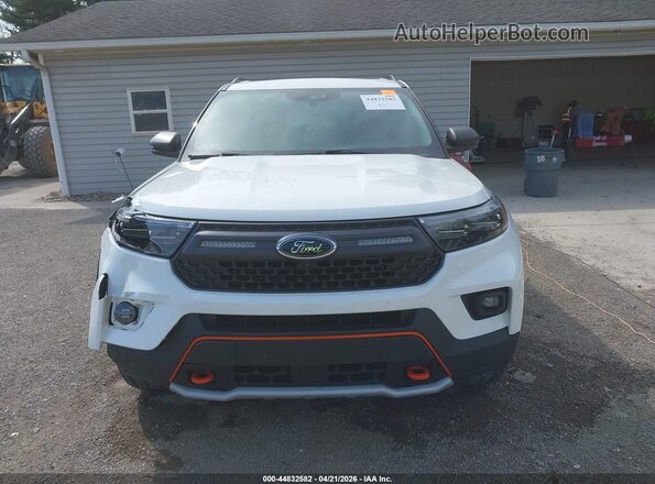 1FMSK8JH1NGC08632 2022 FORD FORD EXPLORER Белый Вид щитка приборов