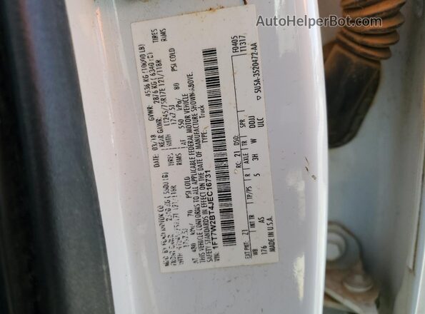 1FT7W2BT4JEC16731 2018 FORD F250 Белый Вид подкапотного пространства