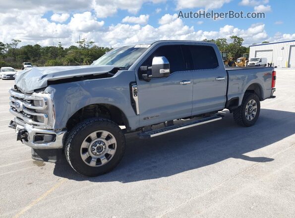 1FT8W2BT0RED48174 2024 FORD F250 Серый Передняя левая четверть