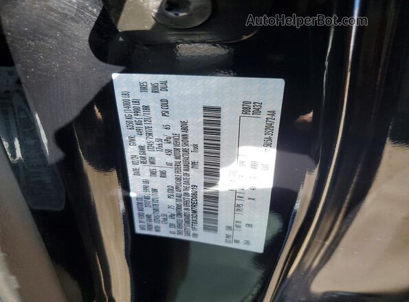 1FT8X3DM7RED08019 2024 FORD F350 Black Vista de la etiqueta del VIN