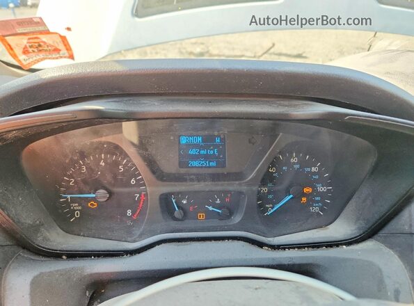1FTBW2YMXJKA08977 2018 FORD TRANSIT Белый Вид щитка приборов