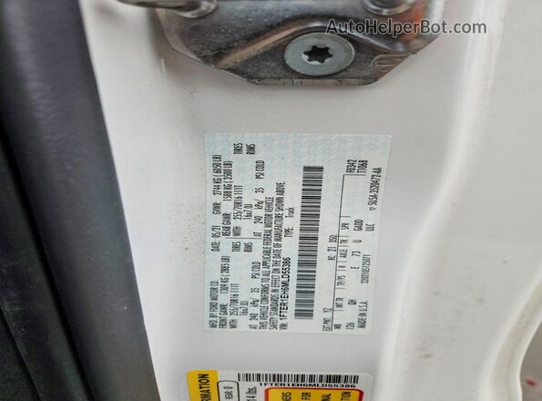 1FTER1EH6MLD55386 2021 FORD RANG Белый Вид подкапотного пространства