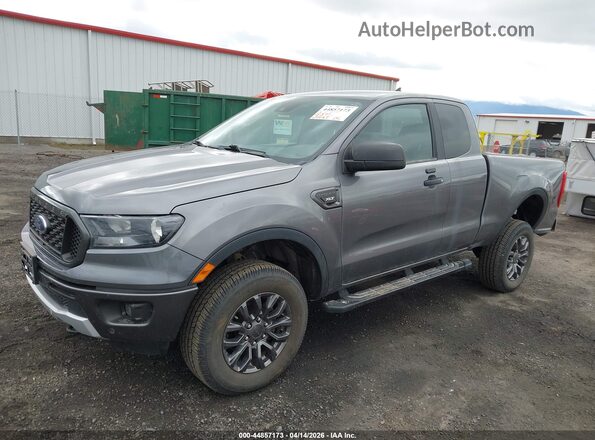 1FTER1FH0MLD10894 2021 FORD RANG Gray Առջևի ձախ երեք քառորդ տեսարան