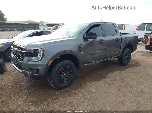 1FTER4BH0RLE65668 2024 FORD RANG Gray Առջևի ձախ երեք քառորդ տեսարան