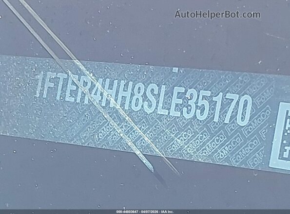 1FTER4HH8SLE35170 2025 FORD RANG Красный Вид подкапотного пространства