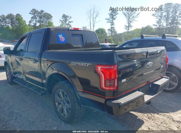 1FTEW1CF1HFC31198 2017 FORD F150 Черный Задняя левая четверть