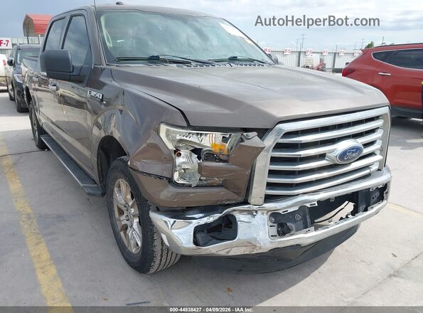 1FTEW1CF3GKF03854 2016 FORD F150 Brown Widok z przodu