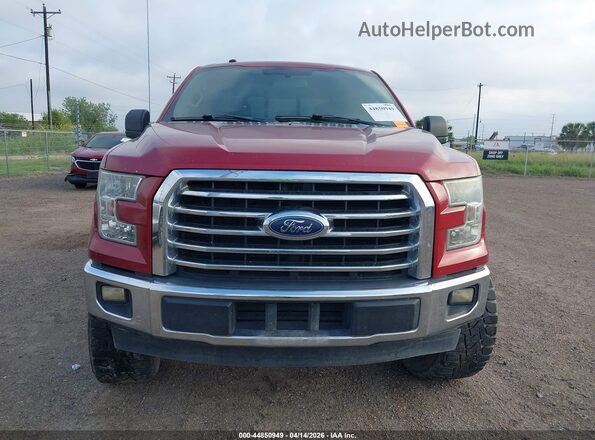 1FTEW1CP3HKC33986 2017 FORD F150 Красный Вид щитка приборов