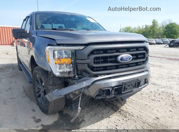 1FTEW1CP3MFD08656 2021 FORD F150 Серый Вид спереди