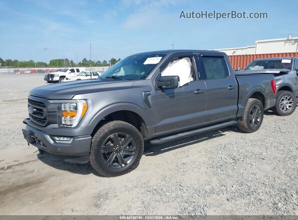 1FTEW1CP3MFD08656 2021 FORD F150 Серый Передняя левая четверть