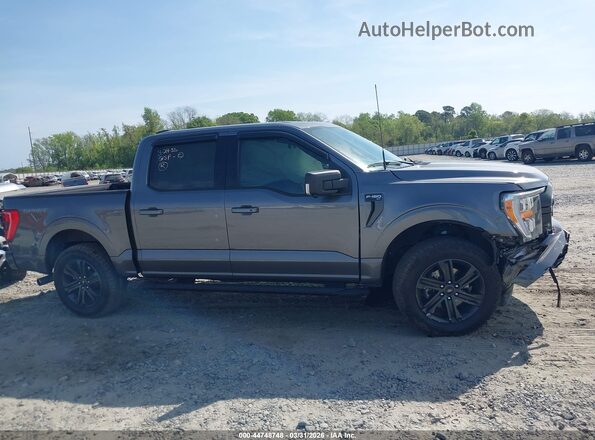 1FTEW1CP3MFD08656 2021 FORD F150 Серый Вид задней части салона