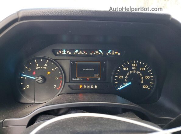 1FTEW1CPXJKD54648 2018 FORD F150 Gray Widok zestawu wskaźników