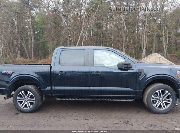 1FTEW1EP2PFB36993 2023 FORD F150 Синий Вид задней части салона
