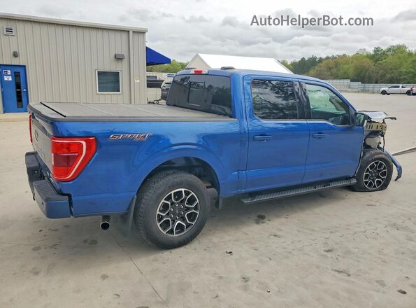 1FTEW1EP2PKE84154 2023 FORD F150 Синий Задняя правая четверть