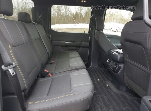 1FTEW2LP1SKF43616 2025 FORD F150 White Rear seats view