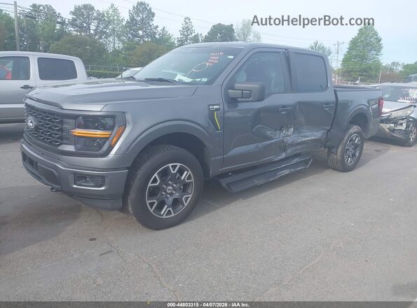 1FTEW2LP2SKD49919 2025 FORD F150 Gray Vista tres cuartos delantera izquierda