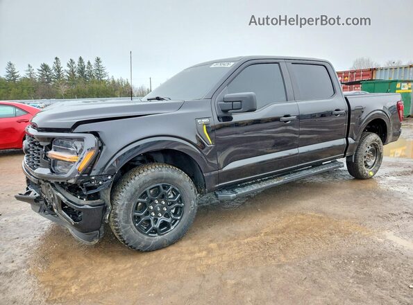 1FTEW2LP7SKE65777 2025 FORD F150 Черный Передняя левая четверть
