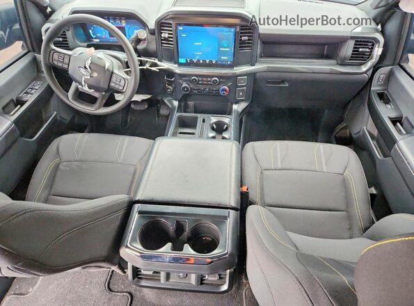 1FTEW2LP7SKE65777 2025 FORD F150 Черный Вид панели приборов