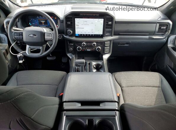 1FTEW3LP9RFB49189 2024 FORD F150 Серебряный Вид панели приборов