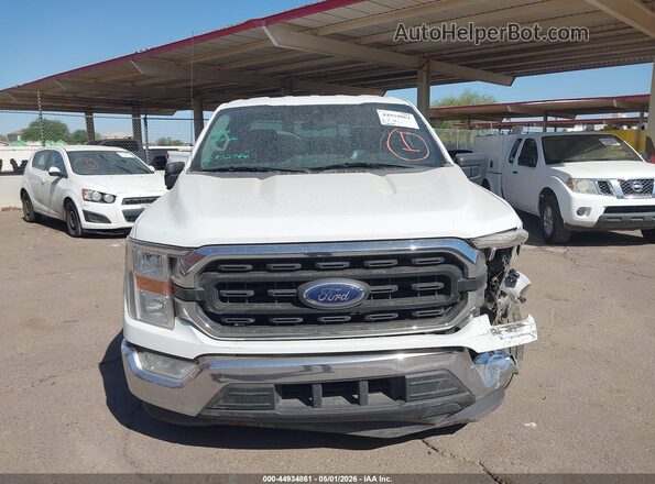 1FTEX1CP5MFA09411 2021 FORD F150 White Widok zestawu wskaźników
