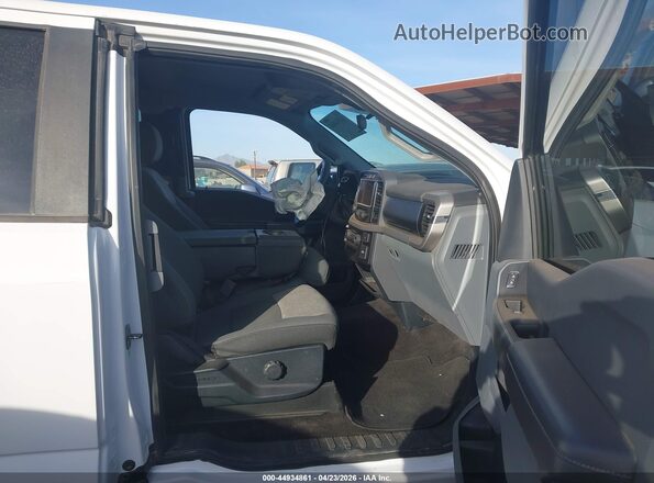 1FTEX1CP5MFA09411 2021 FORD F150 White Widok wnętrza z przodu