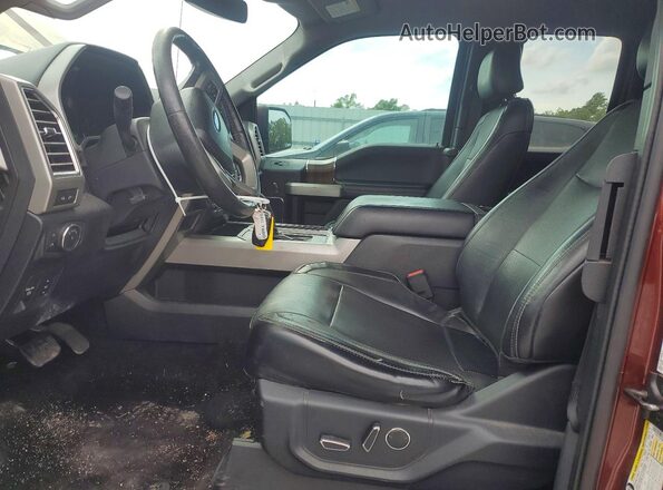 1FTEX1CP8GKE66032 2016 FORD F150 Коричневый Вид салона спереди