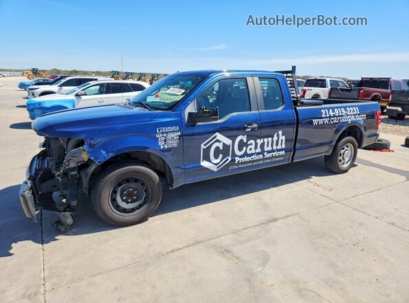1FTEX1CP8JKC68056 2018 FORD F150 Blue Przód lewy