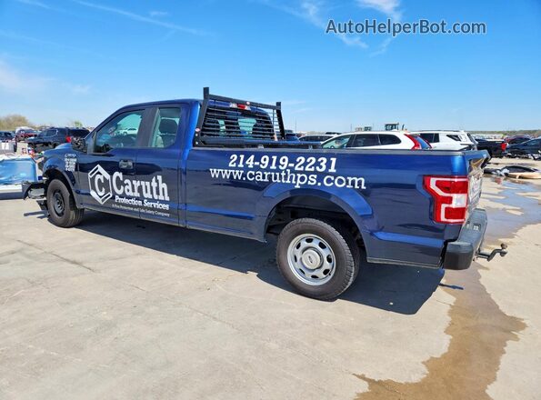 1FTEX1CP8JKC68056 2018 FORD F150 Blue Tył lewy
