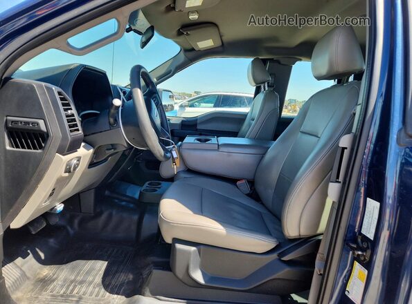 1FTEX1CP8JKC68056 2018 FORD F150 Blue Widok wnętrza z przodu