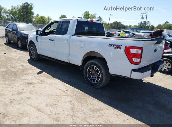 1FTEX1EB5MFD09502 2021 FORD F150 White Задня ліва чверть