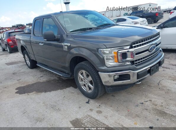 1FTEX1EB7JKF40646 2018 FORD F150 Gray Przód prawy