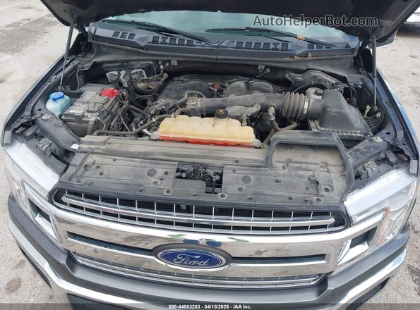 1FTEX1EB7JKF40646 2018 FORD F150 Gray Widok z tyłu