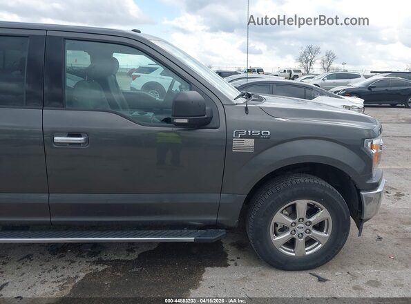 1FTEX1EB7JKF40646 2018 FORD F150 Gray 