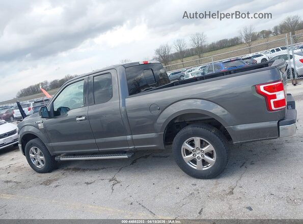1FTEX1EB7JKF40646 2018 FORD F150 Gray Widok wnętrza 360 stopni