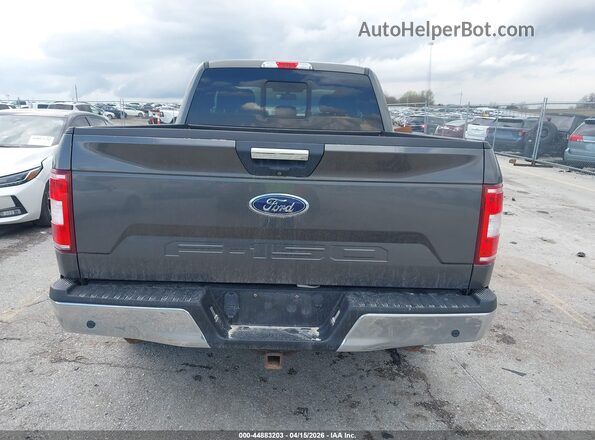 1FTEX1EB7JKF40646 2018 FORD F150 Gray 