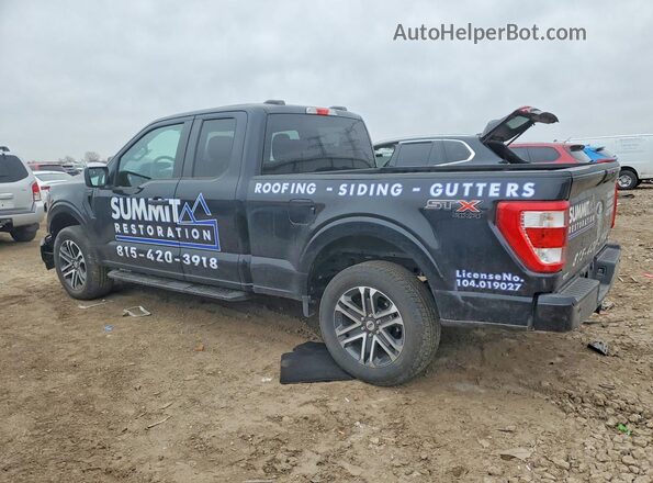 1FTEX1EP0PKD77911 2023 FORD F150 Черный Задняя левая четверть