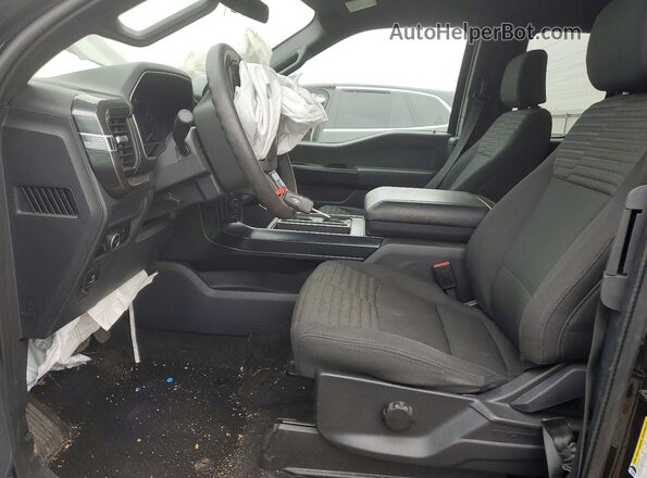 1FTEX1EP0PKD77911 2023 FORD F150 Черный Вид салона спереди