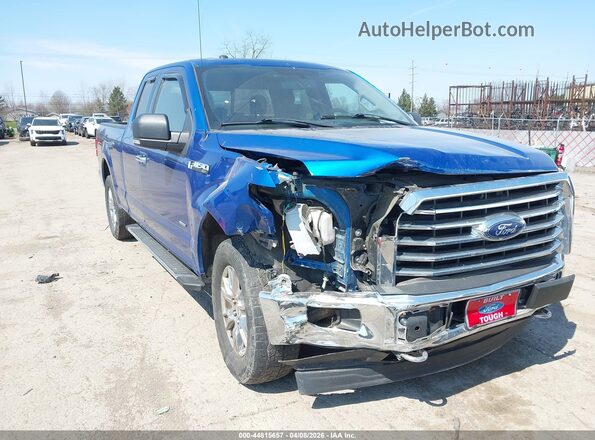 1FTEX1EP1HFA66062 2017 FORD F150 Синий 