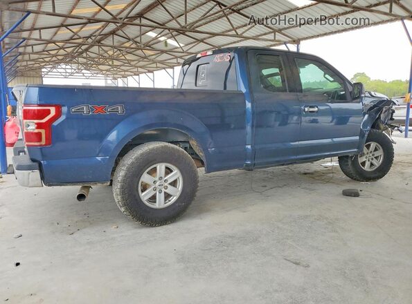 1FTEX1EP2JFD04636 2018 FORD F150 Blue Задня права чверть