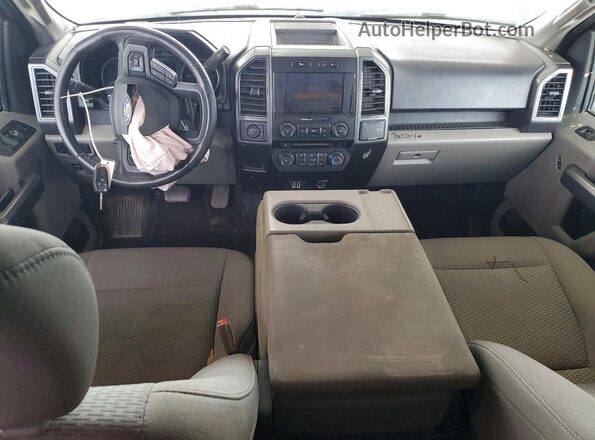 1FTEX1EP2JFD04636 2018 FORD F150 Blue Вид панелі приладів