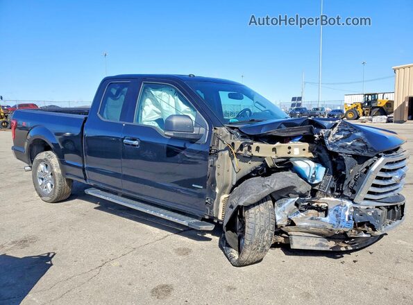 1FTEX1EP3HFA44421 2017 FORD F150 Черный Передняя правая четверть