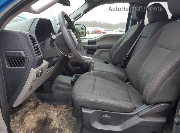 1FTEX1EP3KKE99736 2019 FORD F150 Синий Вид салона спереди