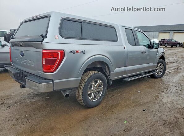 1FTEX1EPXMKD40652 2021 FORD F150 Silver Trasero derecho