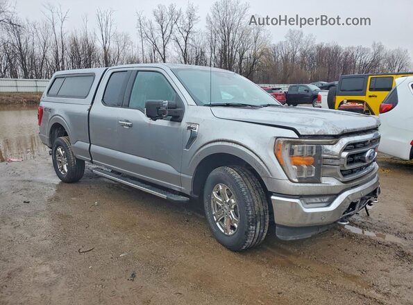 1FTEX1EPXMKD40652 2021 FORD F150 Silver Delantero derecho