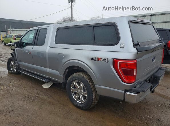 1FTEX1EPXMKD40652 2021 FORD F150 Silver Trasero izquierdo
