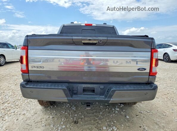 1FTFW1CD9NFB33387 2022 FORD F150 Серый Вид сзади