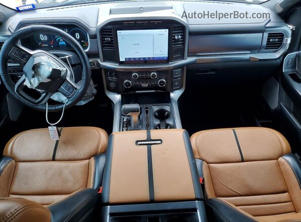 1FTFW1CD9NFB33387 2022 FORD F150 Серый Вид панели приборов
