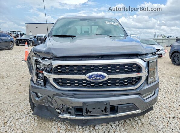 1FTFW1CD9NFB33387 2022 FORD F150 Серый Вид спереди