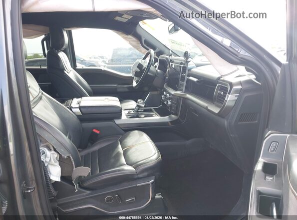 1FTFW1E56NFB15385 2022 FORD F150 Серый Вид салона спереди